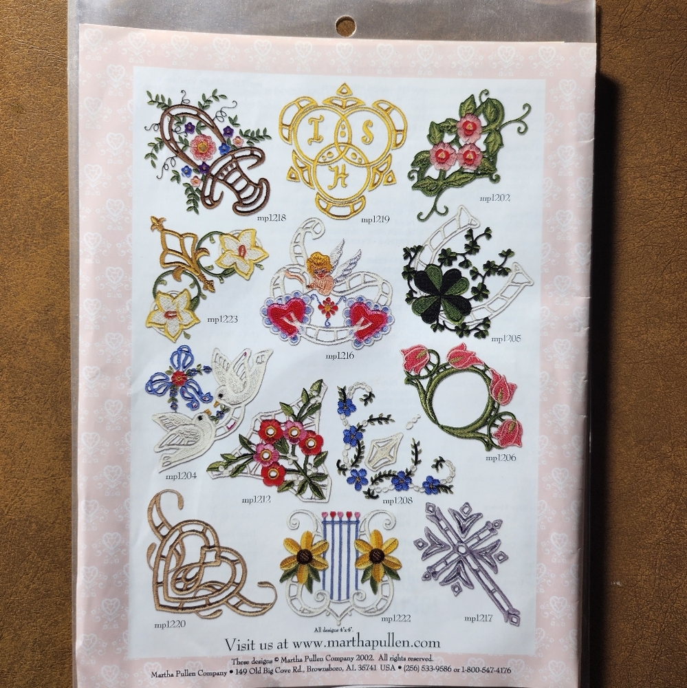 Martha's CD Antique Cutwork Circa 1910 23 Machine Embroidery Cutwork Designs - Picture 4 of 7